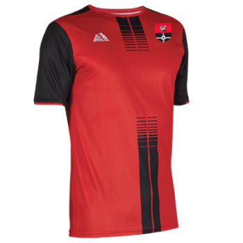 U9 Girls Home Shirt Red/Black