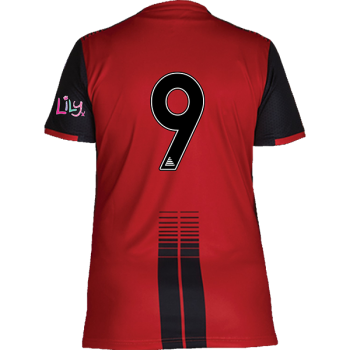 Ladies Vets Home Shirt Red/Black