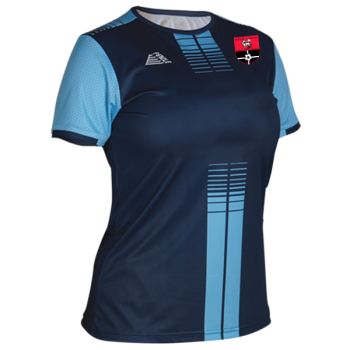 Womens Training Shirt  Navy/Sky