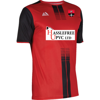 Mens 1st Team Home Shirt Red/Black
